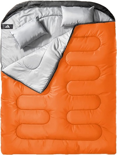 6. Mereza Double Sleeping Bag for Camping 